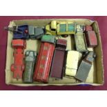 Ten playworn Dinky commercial vehicles including Guy chassis.