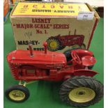 Lesney No. 1 large scale Massey Harris tractor with original box.