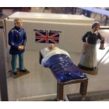 An Errol John Studios boxed US Union Hospital ACW Vignette comprising officer, nurse and patient