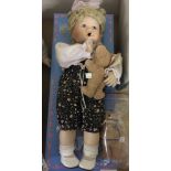 An Edwin M. Knowles doll 'My Closest Friend Boo Bear & Me' in original box. As new, 13 inches tall.