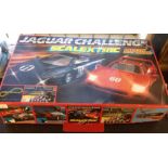 A boxed Scalextric Jaguar Challenge set with Mega Sound, complete with 2 Jaguars. In good