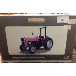 A boxed Universal Hobbies 1:16 scale Massey Ferguson 230 (1975) tractor