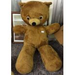 A large c1960's teddy bear approx 3' 8" tall in very good condition