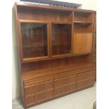A McIntosh 3 section wall /display/drinks unit. 180cm wide
