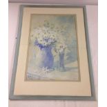 A F&G watercolour "Jug with daisies" by Jean Noble size of frame 66 x 49cm