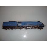 A Hornby Class A4 locomotive in LNER garter blue livery numbered 4902 named Seagull, weathered. G.