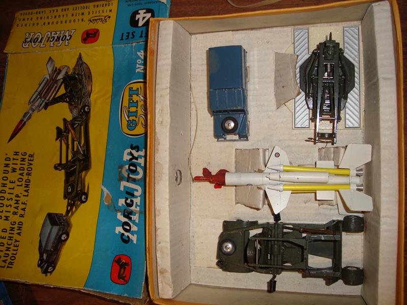 A Corgi Gift Set number 4, 'Bloodhound guided missile with launching ramp, loading trolley and RAF