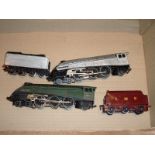 A pair of Hornby Dublo 3 rail locos to include a repainted Silver King loco and tender, and a