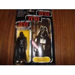 An original Star Wars Return of the Jedi Darth Vader figure in unopened pack on a Palitoy 70 back