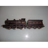 A kit built LNER Class J6 loco in black livery numbered 3572, lightly weathered.  F-G, unboxed.