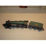 A Hornby Dublo 3 rail Bristol Castle steam locomotive numbered 7013 in BR green livery. F-G