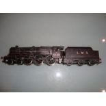 A Hornby R2323 LMS Black 5 locomotive in black livery numbered 5000, weathered. G, unboxed.