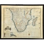 An Emanuel Bowen new and accurate map of the southern parts of Africa, circa 1750, framed and