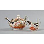 A 19c Chamberlains Worcester teaset, pattern number 544, consisting of a teapot, cover and stand,