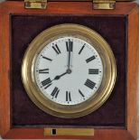 An early 20c Swiss car clock by 'Octo', the eight day lever movement has a 2.5" diameter white