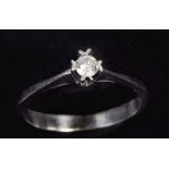 An 18ct diamond set ring.