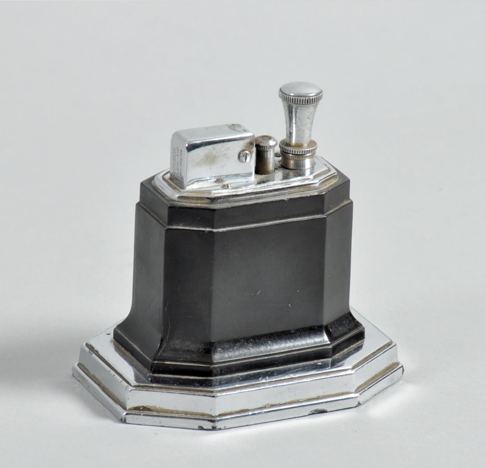 A Ronson Touch-tip table lighter, manufactured at the Art Metto Works Incorporated, Newark, USA,