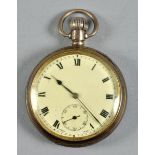 A silver Wembley Exhibition pocket watch, the case made by Dennisons Watch Company, hallmarks to