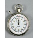 A German military artillery pocket watch by Junghams, the face includes a minute dial, the reverse