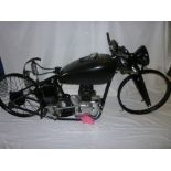 A 1936 Royal Enfield 250cc side valve motorcycle in part restored, part complete condition