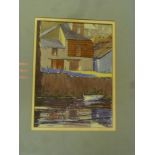 Neil Miners - watercolour "Old Loft - Falmouth" labelled to verso, 9" x 6½"