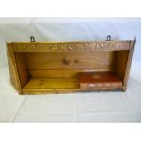 An unusual Cornish copper-clad rectangular book shelf, believed Hayle copper and worked by Harry