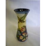 A Moorcroft pottery tapered spill vase with "Sweet Briar" decoration, 5" high, boxed