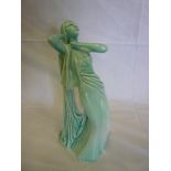 A Wade china satin glazed figure of an Art Deco female "Helga"