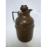 A 1925 Art Deco Bakelite thermos jug with chromium plated angular handle