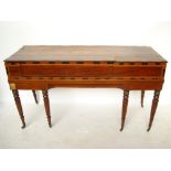 A George III mahogany, rosewood and sati