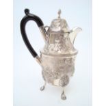 A late Victorian silver milk jug, Birmin