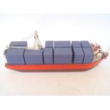 A scale of model of container ship (Deck