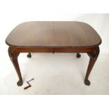 A late Victorian mahogany D end extendin