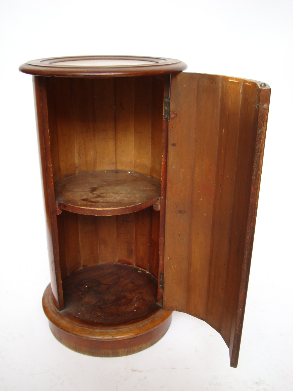 A Victorian mahogany cylinder bedside cu - Image 2 of 2