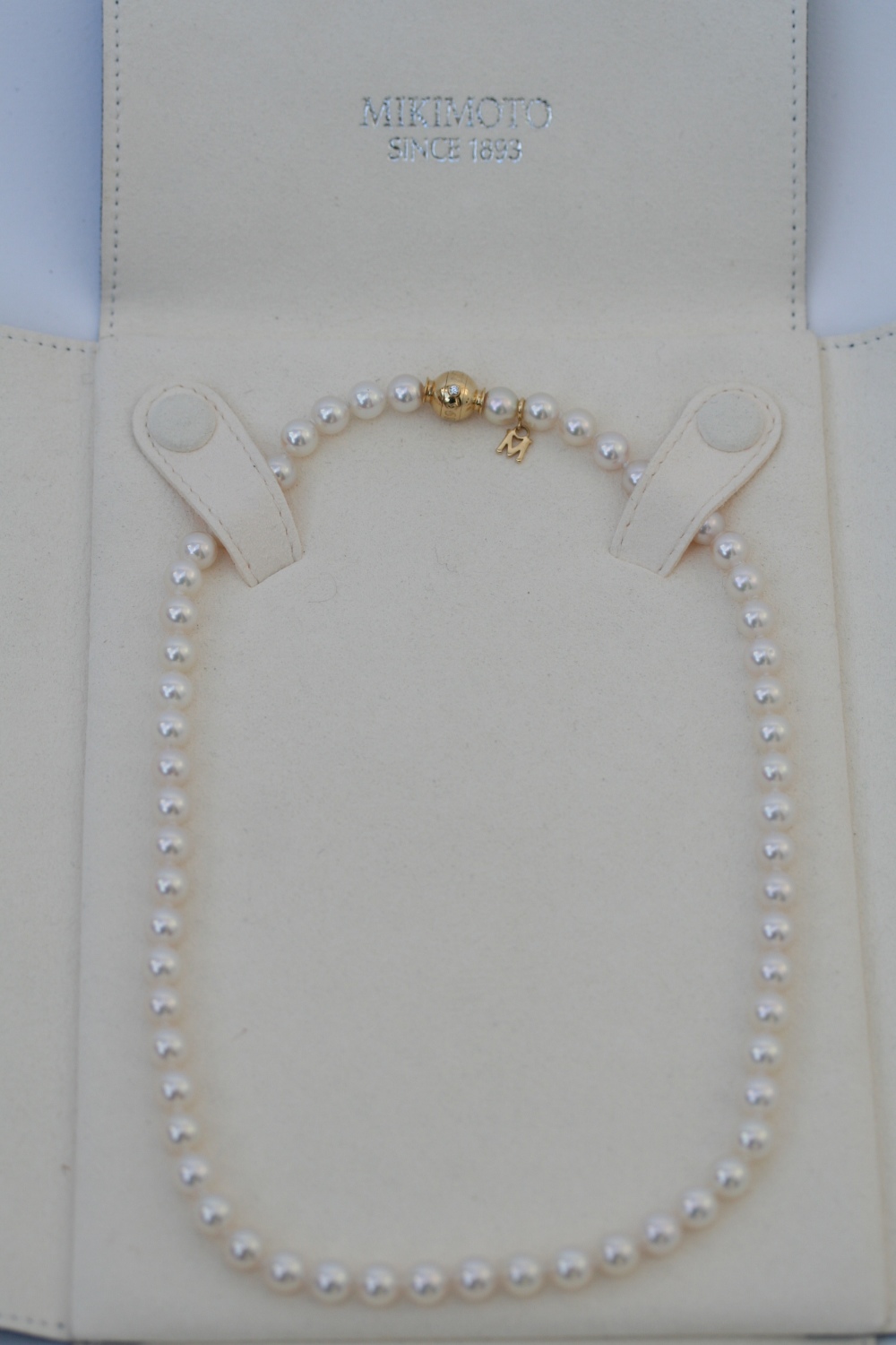 Mikimoto cultured pearl necklace, the si