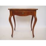 A mid 19th Century French burr walnut wo