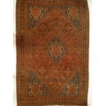 A Qashqai rug, South West Persia, red gr