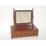 A Regency mahogany swing toilet mirror,