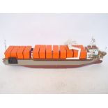 A scale model of the container ship "Tac