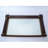 A late Regency rosewood framed rectangul
