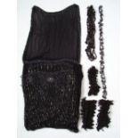 A 1920's beaded sheer flapper dress toge