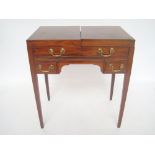 A George III mahogany gentleman's dressi