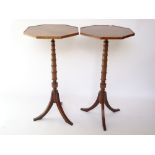 A pair of regency mahogany occasional ta