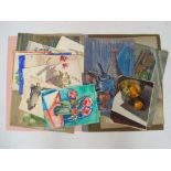 Mary Piercy (20th Century British).
A folio of still lives (approx 18).  Notes Mary Piercy grew up