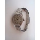 A ladies rotor self winding steel cased Tudor Princess Oysterdate wristwatch,
