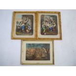 A pair of 19th Century German hand coloured lithographs 'Corpus Christi Day' and 'St Marys Day'