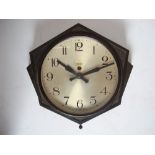 A Smiths electric Bakelite cased wall clock.