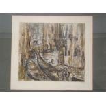 An etching with aquatint, Venice, 49/100.
Signed MRT 65, f/g.