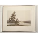 Thomas Kruger (Contemporary) 'Les Grand Arbes' a lithograph, signed in pencil,