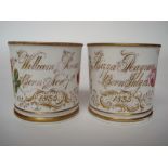 An early 19th Century Coalport christening mug,